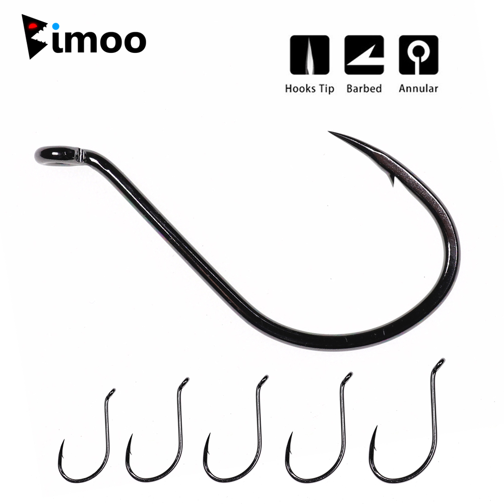 Fishing Hook Barbless - Bimoo 20 piezas anzuelo de pico