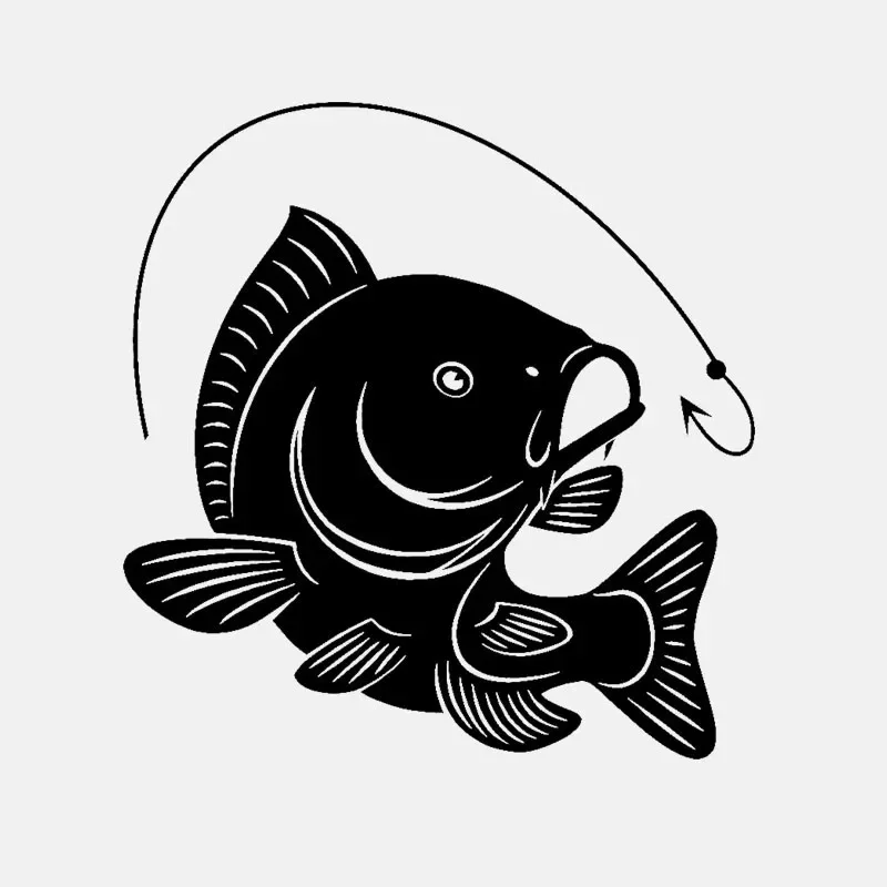 Fishing Hook - Calcomanía de gancho de pesca de