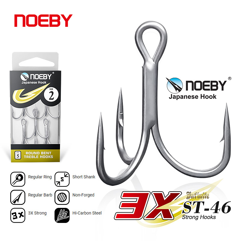 Fishing Hook Offset - Noeby Anzuelos de pesca de acero