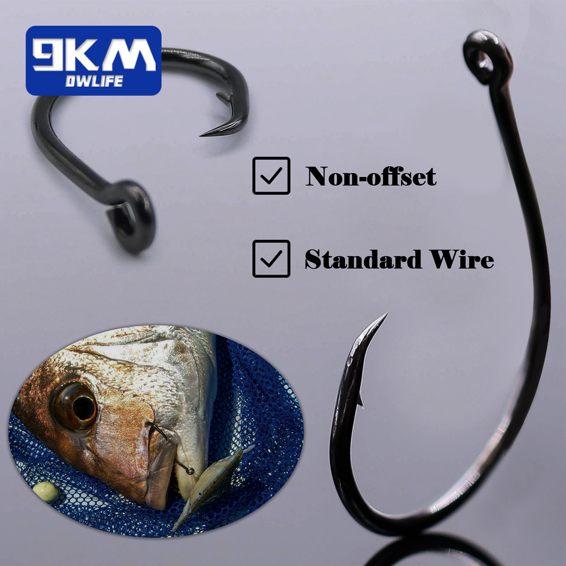 9KM 25-50 piezas de anzuelos c - Fishing Hook Barbless reseña y precio