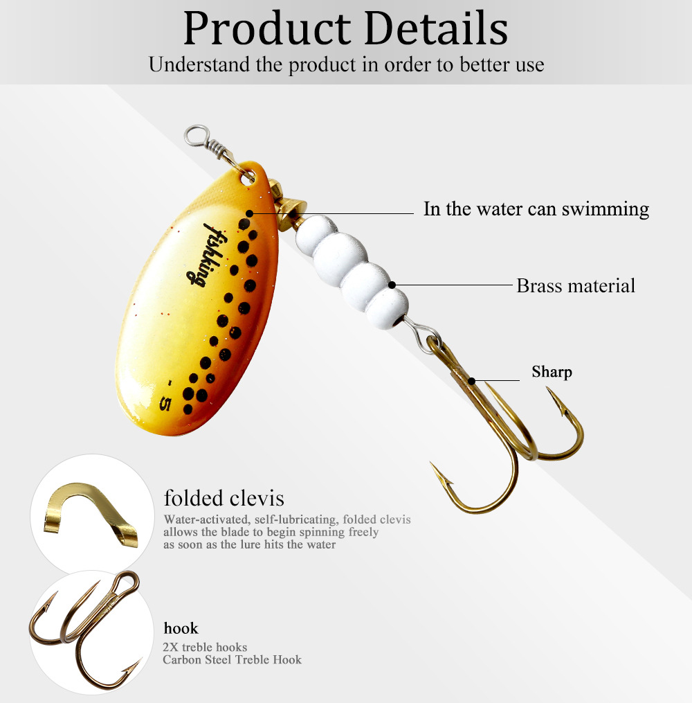 1 Uds cebo giratorio 3,9/4,6/7 - Fishing Hook Treble reseña y precio