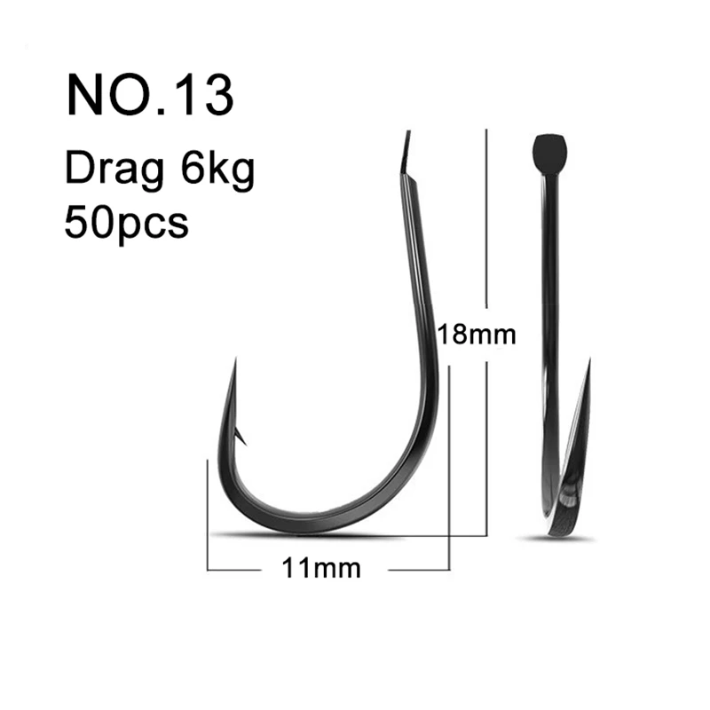 50 Uds. Anzuelos de pesca pequ - Fishing Hook Barbless reseña y precio