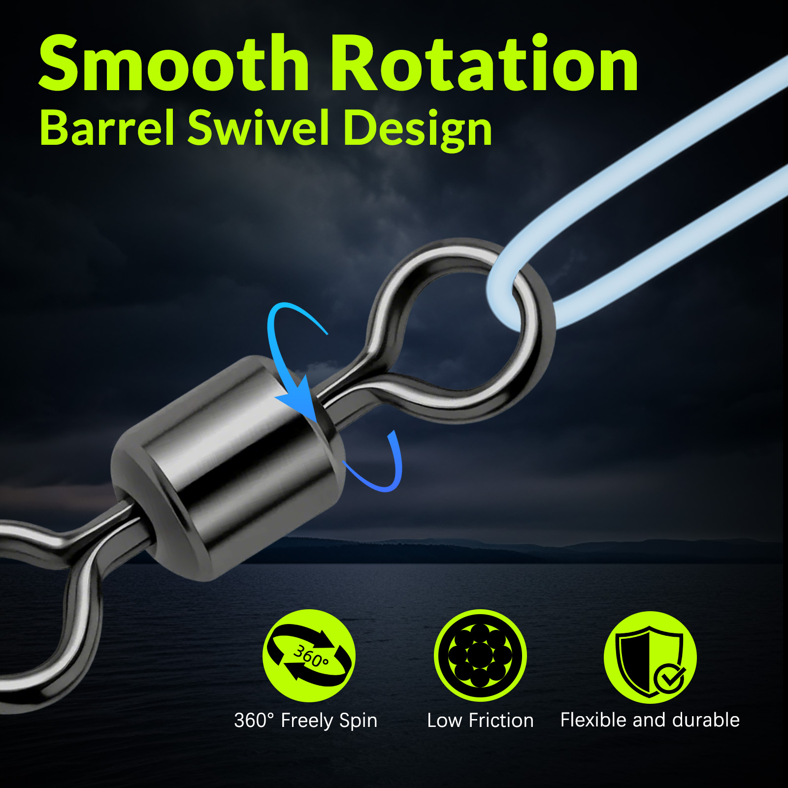 Aparejos giratorios de barril  - Fishing Hook Barbless reseña y precio